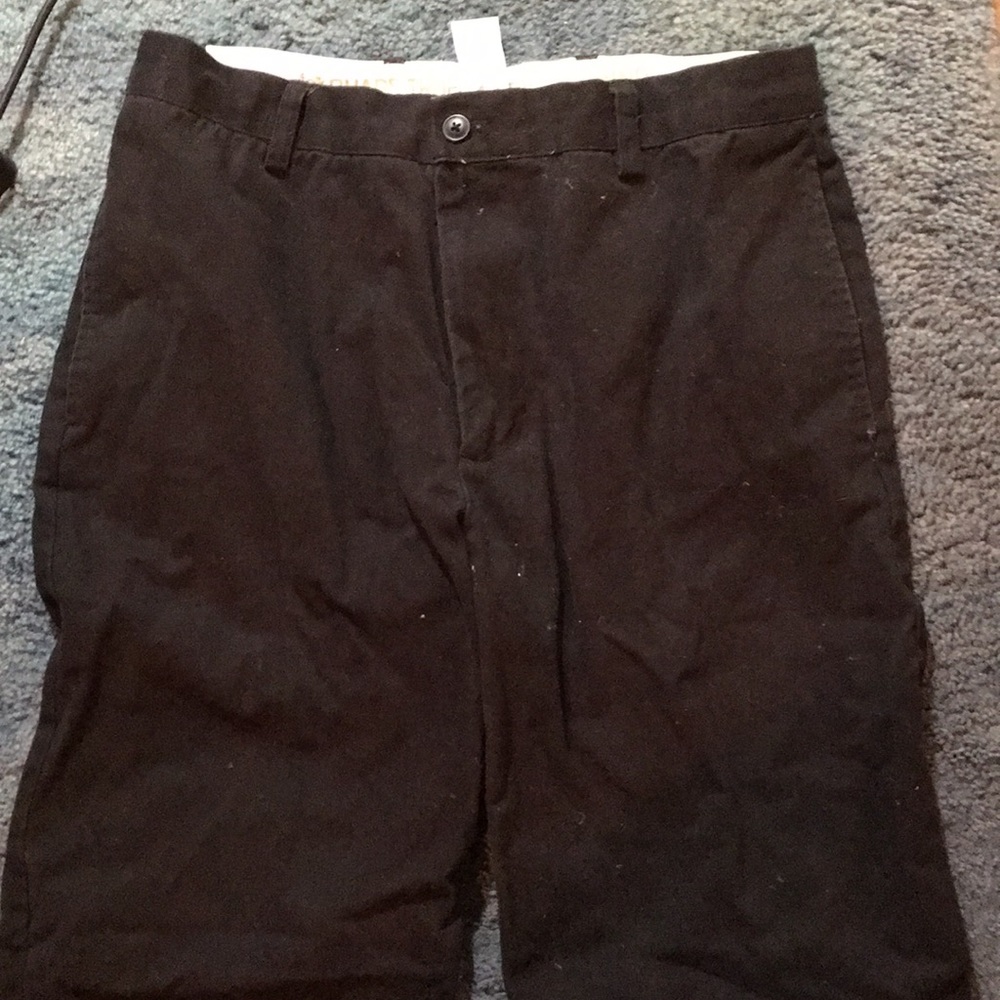 Chaps Black Pants 100% Cotton 32 x 30